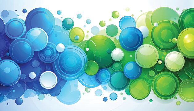 Colorful Bubbles Floating in Air.