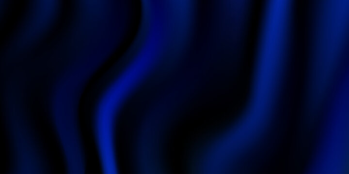 Royal blue velvet curtain background. Closed curtains backdrop for theater stage or cinema, circus. Fabric drapery wallpaper for award, show, performance. Vector navy textile room scene banner concept