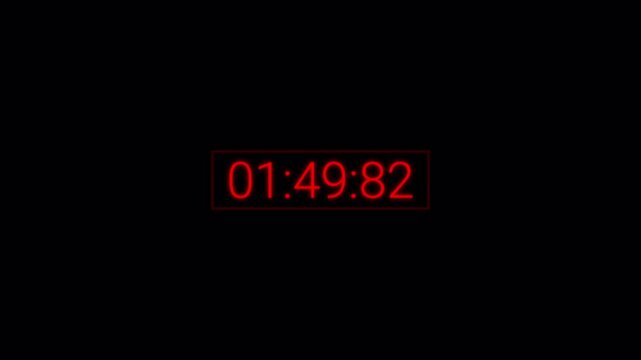 2 minutes countdown timer animation complete in 1 minute on transparent background, two minutes timer countdown animation, 2 minutes countdown video in 4k