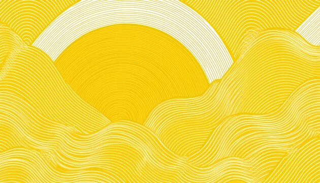 yellow summer background pattern line stripe circle wave zigzag seamless abstract design summer background