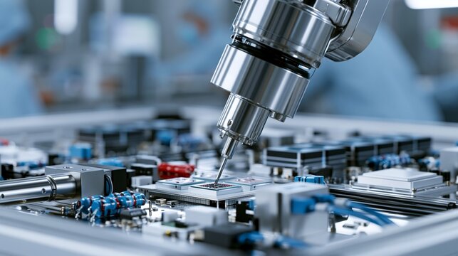 advanced semiconductor packaging facility assembling ai accelerators and hbm