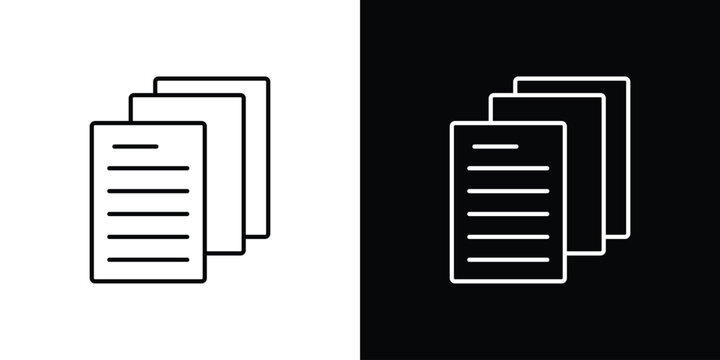 Document papers icon design concept vector. EPS10