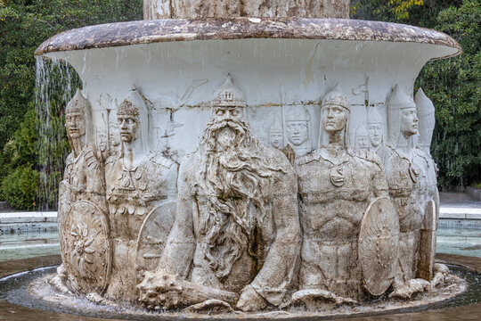The Fairy Tale Fountain is a sculptural and architectural composition in the upper park of the Sochi Arboretum, based on Alexander Pushkin's The Tale of Tsar Saltan.