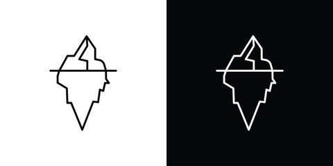 Iceberg icon design concept vector. EPS10 © Rubina