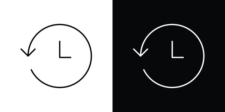 Past time icon design concept vector. EPS10