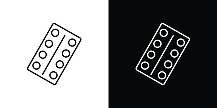 Pill blister design concept vector. EPS10icon design concept vector. EPS10