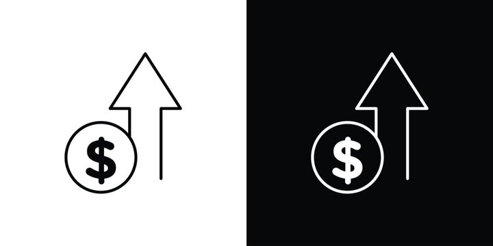 Profit growth icon design concept vector. EPS10