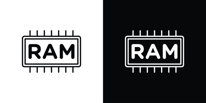 Ram memory icon design concept vector. EPS10