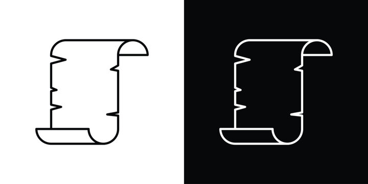 Scroll paper icon design concept vector. EPS10