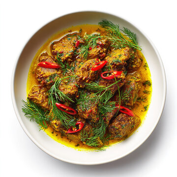 Mutton Liver fry or Kaleji masala, popular Non vegetarian recipe from India and Pakistan. served dry or with curry in a bowl, karahi or plate