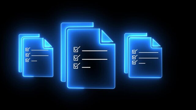 Online document validation concepts on the transparent background. Company articles of association Terms and Conditions, regulations and legal advice. HD video animation.