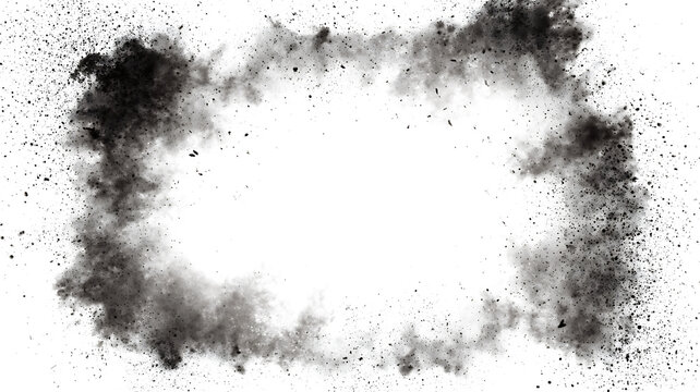 Black textured frame with distressed scratches and abstract grunge