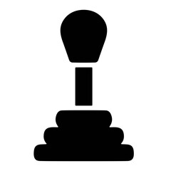 icon gear shifter stick vector illustration © Desi