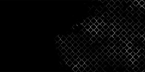 Fishing or soccer net. Repeated hexagon pattern. Black wired mesh texture isolated on white background.ilustrasion modern. © ina