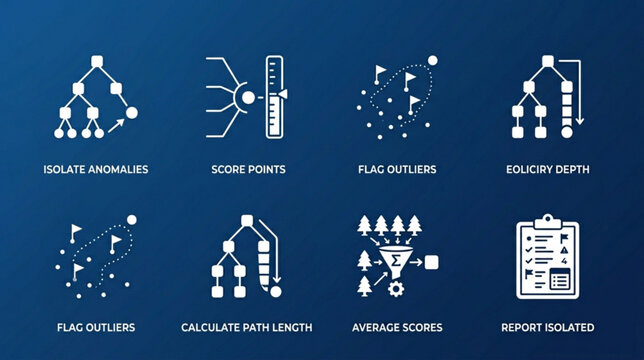 A graphic illustration depicting isolated animals scoring points and flag outliers in a scientific graph.