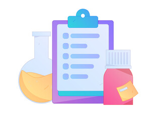 Obraz premium Medical characters fighting the epidemic flat vector concept operation hand drawn illustration 