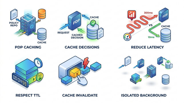 Isometric Software Architecture and Data Caching Strategy Illustrations for Network Performance and Latency Optimization