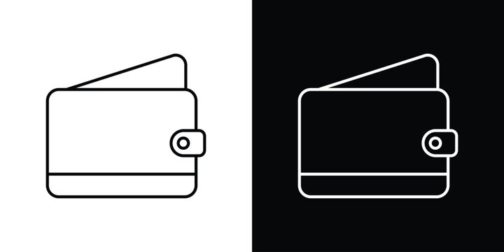 Cryptocurrency wallet icon concept vector. EPS10