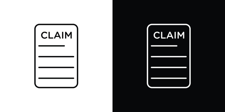 Insurance Claim icon concept vector. EPS10