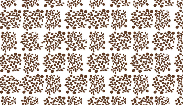 Abstract coffee beans pattern with abstract background seamless