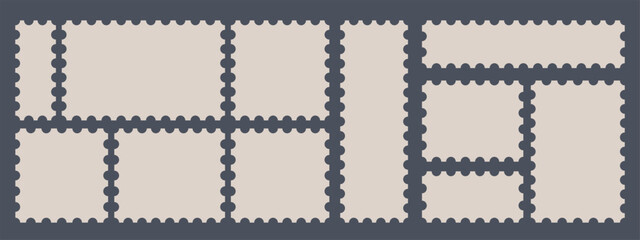 Fototapeta premium postage stamp set.