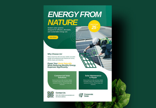 Solar Energy Flyer Layout