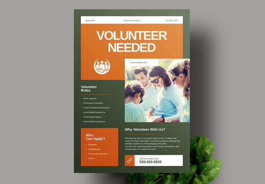 Volunteers Needed Flyer Layout