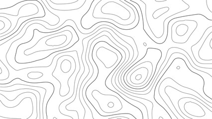 Fototapeta premium Topographic background and texture, Vector illustration. Abstract topographic contours map background, 3D waves, Topography map background, White wave paper curved reliefs.