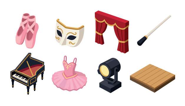 Theater Performance Dance Props.