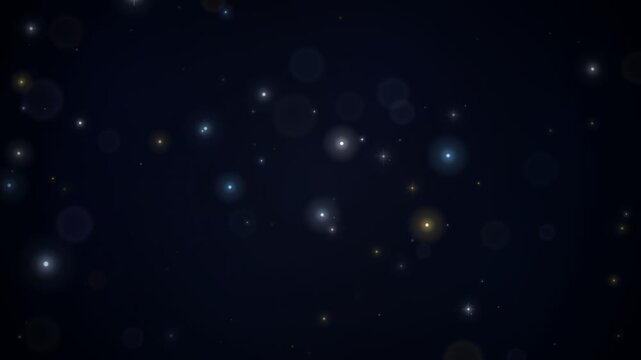 Magical Star Rain Floating Particles Background Loop