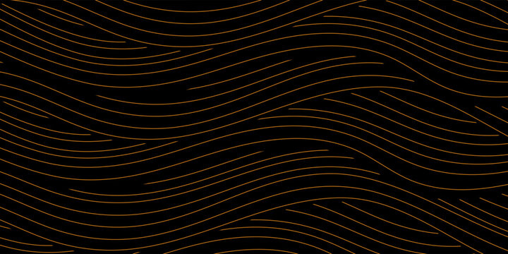 Premium award invitation luxury gold waves background on black background. black elegant line