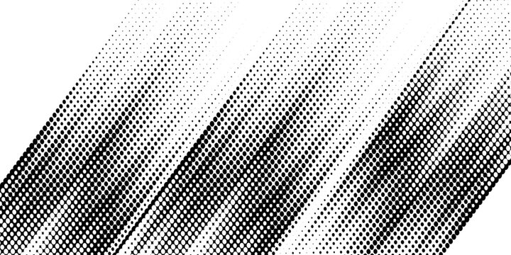 Abstract halftone wave dots background. Futuristic twisted grunge pattern, dots, circles. Vector modern optical pop art texture for posters, business cards and etc