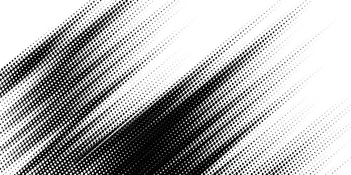 Abstract halftone wave dots background. Futuristic twisted grunge pattern, dots, circles. Vector modern optical pop art texture for posters, business cards and etc