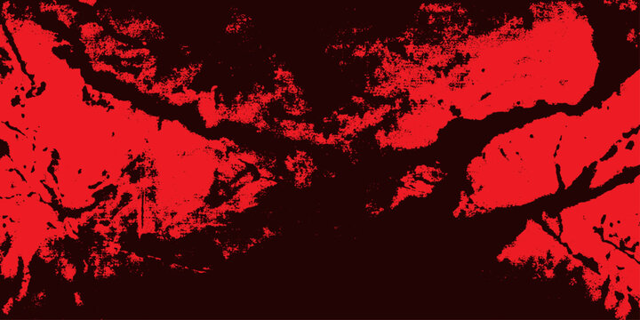 Abstract Grunge Background with Red Blood Splatter Stains on Dark Texture