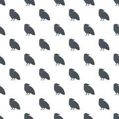 Obraz premium Black raven repeat pattern, perfect for textile, fabric, and wallpaper design