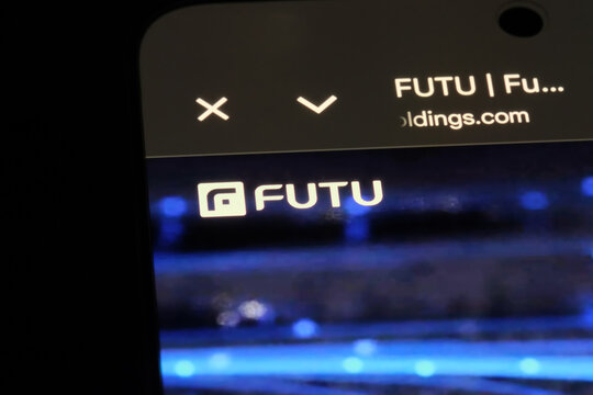 Shanghai,China-June 16th 2026: Futu Holdings Limited company brand logo on website