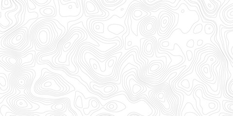 Topographic map background geographic line map with elevation assignments. Modern design with White background with topographic wavy pattern design.paper texture Imitation of a geographical map shades © Sajjad