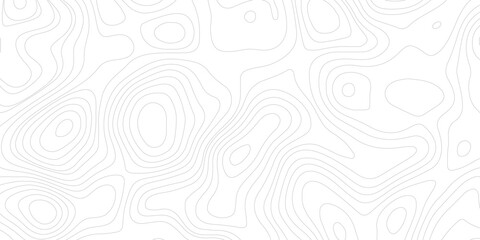 Topographic map background geographic line map with elevation assignments. Modern design with White background with topographic wavy pattern design.paper texture Imitation of a geographical map shades © Sajjad