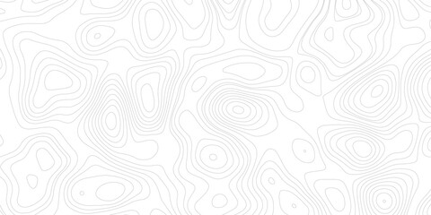 Topographic map background geographic line map with elevation assignments. Modern design with White background with topographic wavy pattern design.paper texture Imitation of a geographical map shades © Sajjad