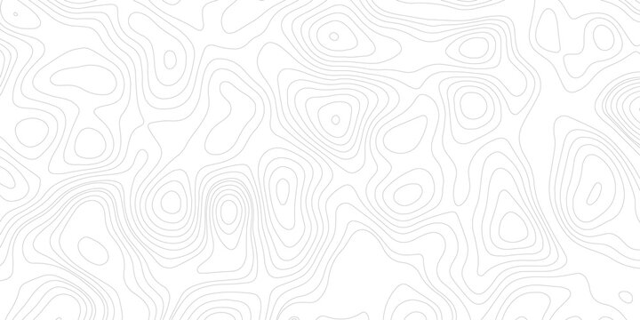Topographic map background geographic line map with elevation assignments. Modern design with White background with topographic wavy pattern design.paper texture Imitation of a geographical map shades