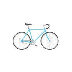 Fototapeta premium Lightweight road bicycle with blue accents on white background