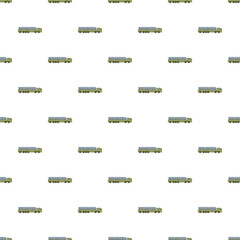 Obraz premium Military trucks transporting missiles creating a repeating design