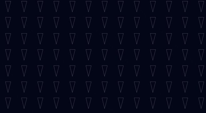 Minimalist geometric triangle pattern animation on dark animation background