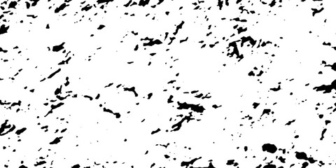 Naklejka premium Distress urban overlay spotted concrete grain surface grainy noise rust wall grunge black splatter and white background. damaged chalk crack rough ink wall texture.