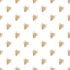 Head lice repeating pattern forming a seamless biological background