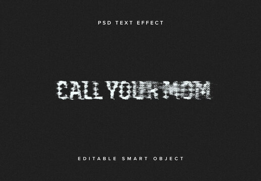 Grunge Dissolving Text Effect