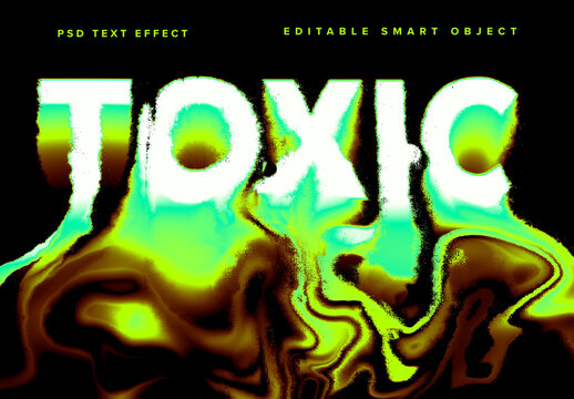 Toxic Spill Text Effect