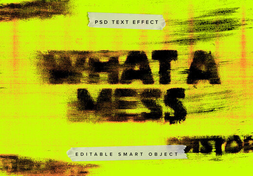 Grunge Distorted Text Effect
