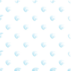 Naklejka premium Repeating soft light blue wave elements creating an airy abstract pattern
