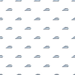 Luxury yachts creating a seamless tile pattern for boat travel and marine themes © nsit0108